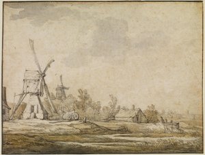 Et landskab med møller af Aelbert Cuyp