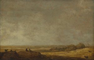 Fladt landskab af Aelbert Cuyp