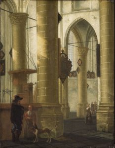 Interiør af Grote Kerk, Dordrecht af Aelbert Cuyp