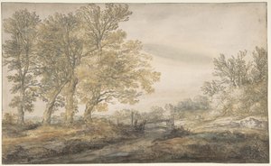 Landskab med træer af Aelbert Cuyp