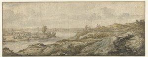 Landskab med en flod af Aelbert Cuyp