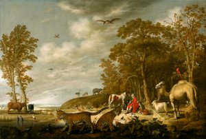 Orfeus spiller for dyrene af Aelbert Cuyp