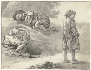 Tre studier af en lille hyrde af Aelbert Cuyp