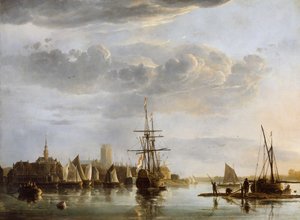 Udsigt over Dordrecht, ca. 1652-53 (olie på lærred) af Aelbert Cuyp