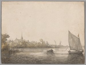 Udsigt over IJsselmonde set over den nye Maas