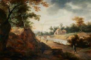 Landskab med rejsende af Aert Jansz Marienhof