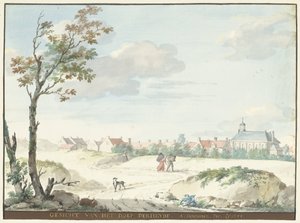 Landsbyen Terheijden FØLELSE AF LANDSBYEN DERHEYDE (titel på objekt) af Aert Schouman