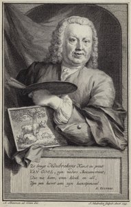 Portræt af Jan van Gool af Aert Schouman