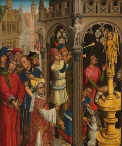 Augustin ofrer til et manikæernes idol (?) af Aert van den Bossche (attributed to)