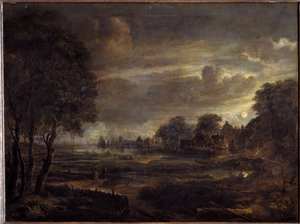 Landskab i måneskin (maleri af Aert van der Neer