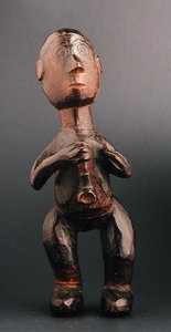 Stående figur af en europæisk mand, der holder en pibe, Sydøstafrika, slutningen af det 19. århundrede (træ) af African