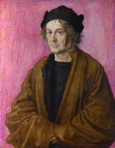 Tysk: Portræt af Albrecht Dürer d.Ä. Malerens far af After Albrecht Dürer