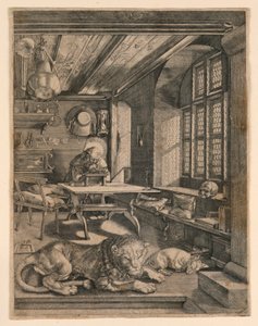 Sankt Hieronymus i hans Studie af After Albrecht Dürer