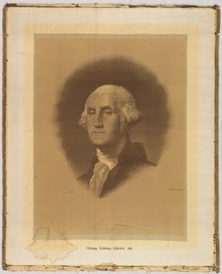 Vævet portræt af After Gilbert Stuart