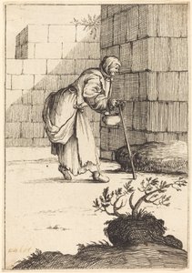 Tiggerkvinde af After Jacques Callot