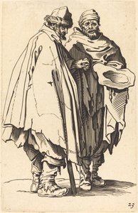 Blind tigger og ledsager af After Jacques Callot