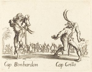 Kap. Bonbardon og Cap. Cricket af After Jacques Callot