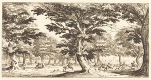 Landskab af After Jacques Callot