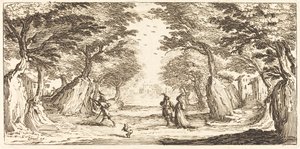Landskab af After Jacques Callot