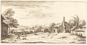 Landskab af After Jacques Callot