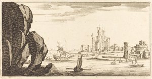 Landskab af After Jacques Callot