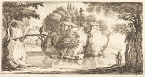 Landskab af After Jacques Callot