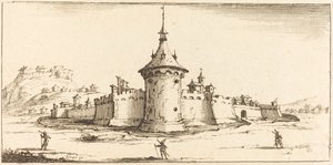 Landskab af After Jacques Callot