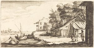 Flodbred af After Jacques Callot
