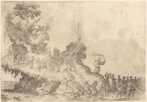 Floden af Mount Parnassus af After Jacques Callot
