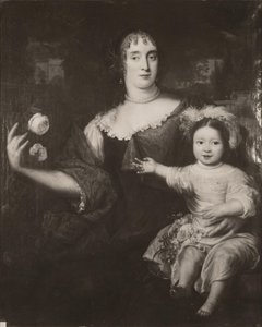 Dobbeltportræt af Maria van Berckel (1631-1796) og hendes datter af After Jan de Baen