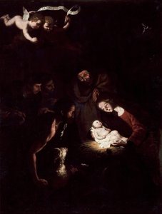 Hyrdernes tilbedelse af after Jusepe de Ribera