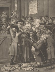 Pit Door La Porte du Parterre, 9. november 1784. af After Robert Dighton the Elder.