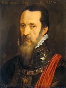 Portræt af Fernando Alvarez de Toledo, hertug af Alba af After Willem Key