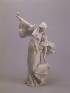 Danserinde, fra en bordskåner, Sevres, 1900 (biscuit)
