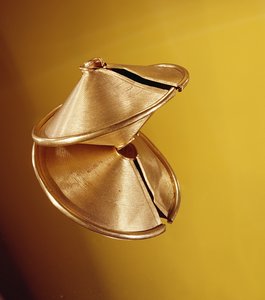 Låseringe, Gorteenreagh, County Clare, sen bronzealder, 800-700 f.Kr. (guld)
