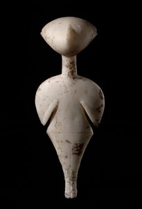 Statuette of a Woman: "The Stargazer", ca. 3000 f.Kr. (marmor)