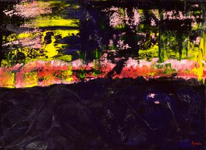 Flow 2, 2018 (olie på lærred)