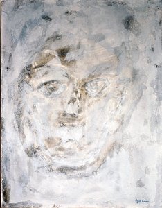 Raw, 2014 (blandede teknikker, sand og akryl) af Agnes Girardon