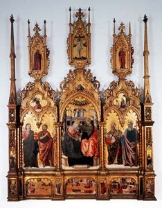 Jomfruens kroning, triptykon af Agnolo and Bartolomeo degli Erri