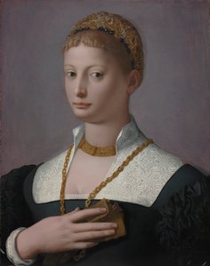Portræt af en kvinde, ca. 1550. af Agnolo Bronzino