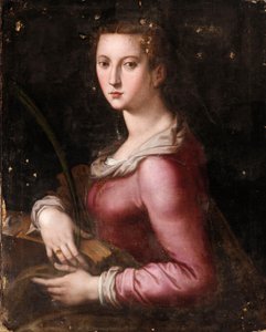 Sankt Katharina af Alexandria af Agnolo Bronzino