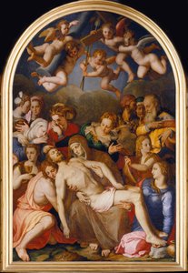 Nedstigningen fra korset, 1553 af Agnolo Bronzino