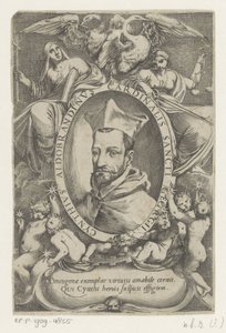Portret af kardinaal Cinzio Aldobrandini af Agostino Carracci (possibly)