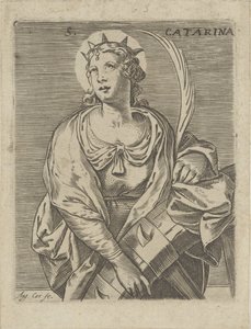 Katarina af Alexandria S. Catarina (titel på objekt) af Agostino Carracci
