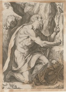Sankt Hieronymus af Agostino Carracci
