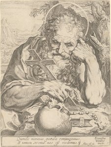Sankt Hieronymus af Agostino Carracci
