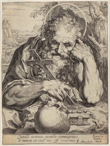 Sankt Hieronymus af Agostino Carracci