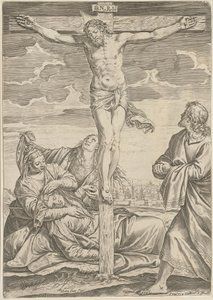 Korsfæstelse af Agostino Carracci