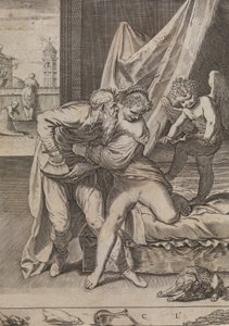 Alt vinder guld, ca. 1590-95. af Agostino Carracci