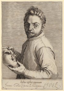 Portræt af Giovanni Gabrielli, kaldet »Il Sivello« af Agostino Carracci